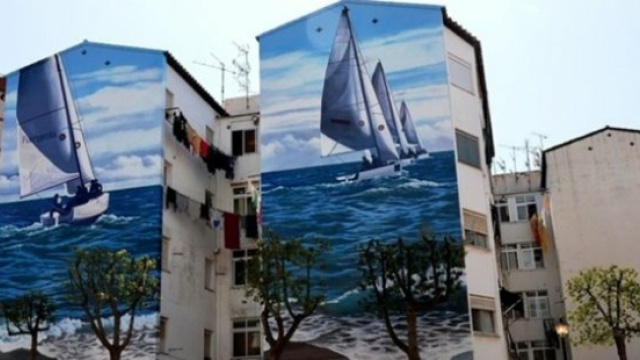 Mural Mar de regatas